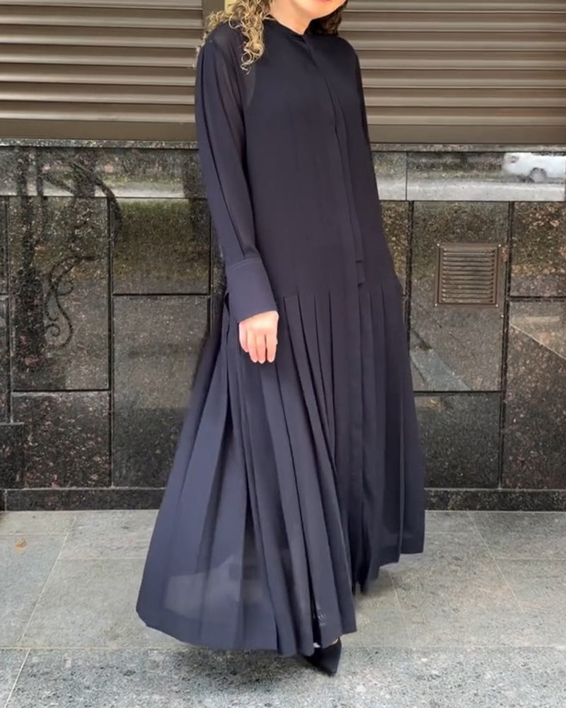 Slip Pleated Dress Set