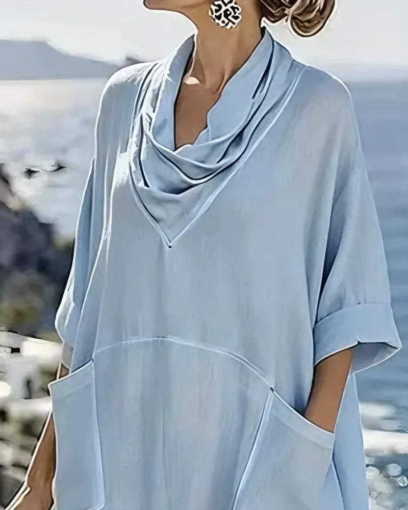 Fashionable Draped Loose Dress