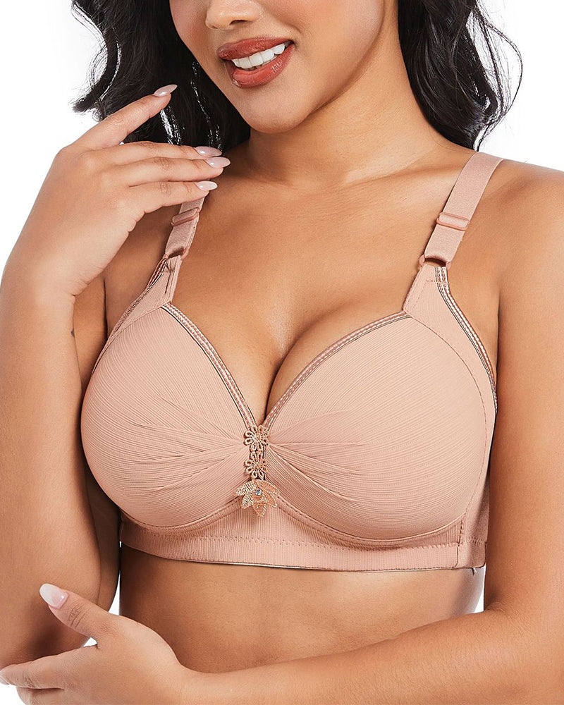 Three-Row Hook Bra