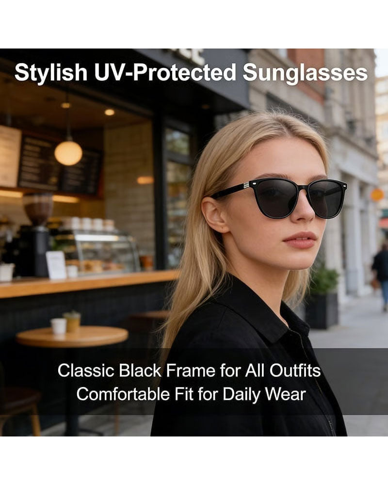 Large-Frame Polarized Sunglasses