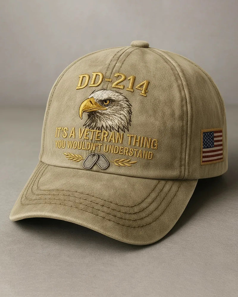 DD-214 Veteran 3D Embroidered Cap