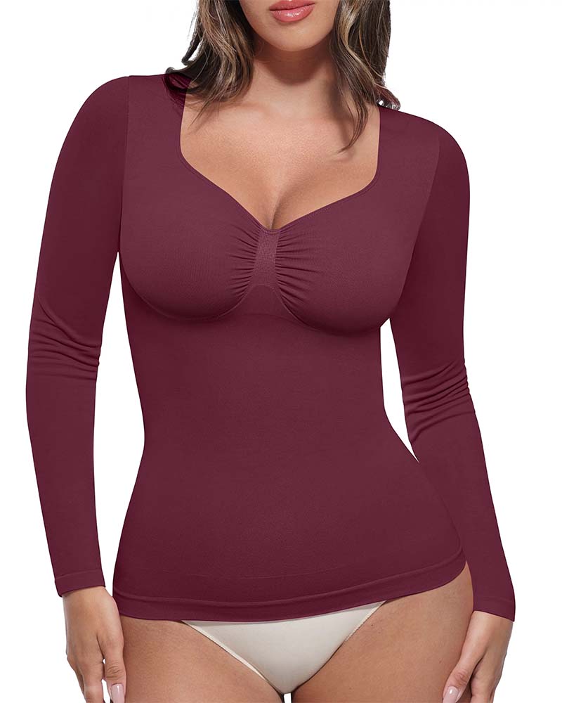 Long Sleeve Solid Casual Top