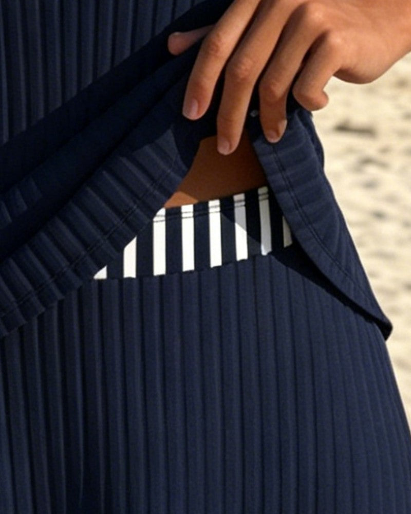 Vacation Stripes Spaghetti Straps Tankini