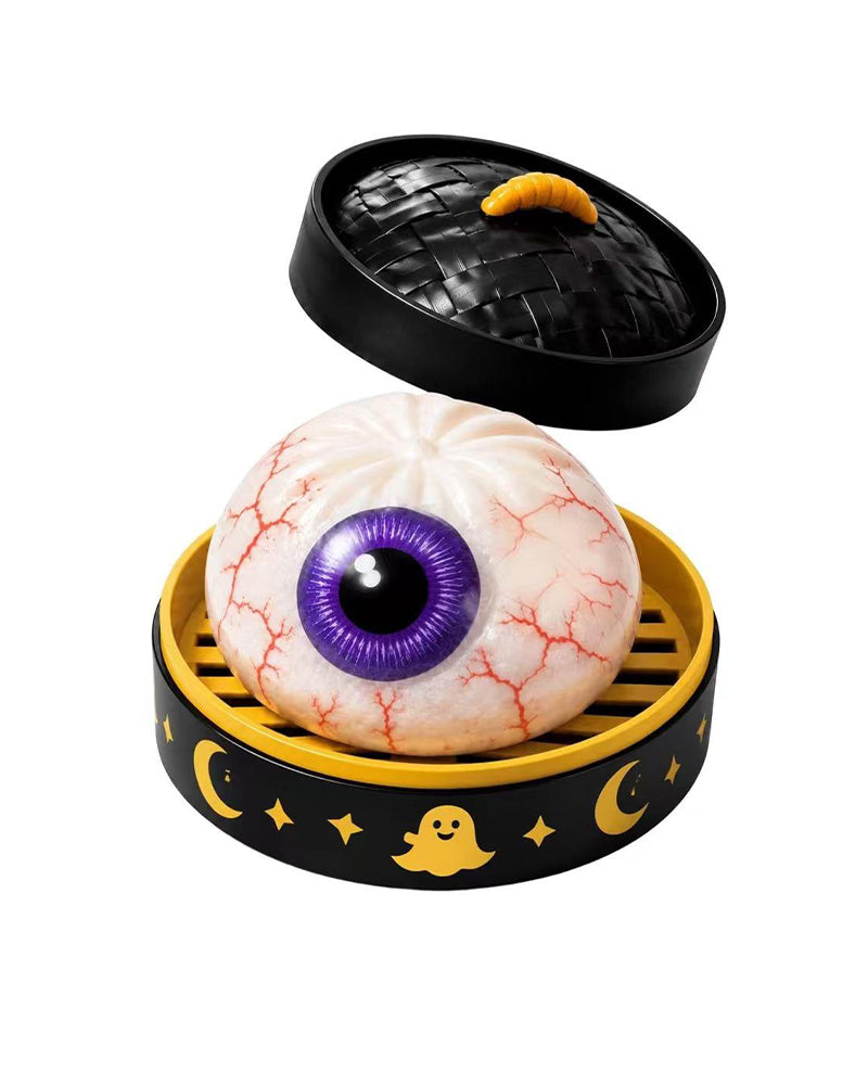Halloween Cute Scary Ghost Maruko Squishy Squeeze Toy Set, Mini Portable Stress Toy, Sensory Products for Halloween Things, Party Treat Bag Fillers & Mini Gifts