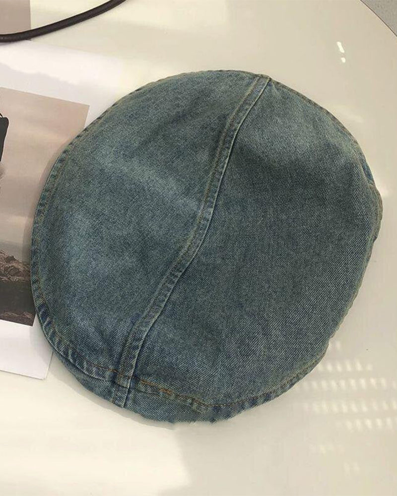 Women'sVintage Denim Beret
