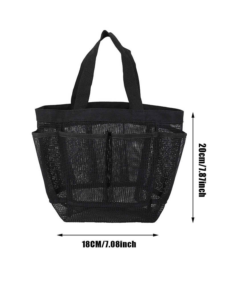 Large capacity mesh handbag