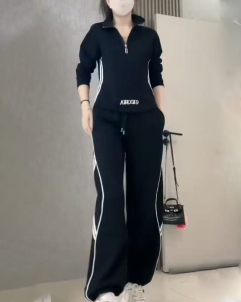 Casual Sports Figure-Flattering Two-Piece Sets