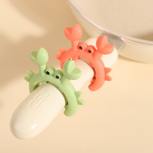 Silicone crab spatula placement rack