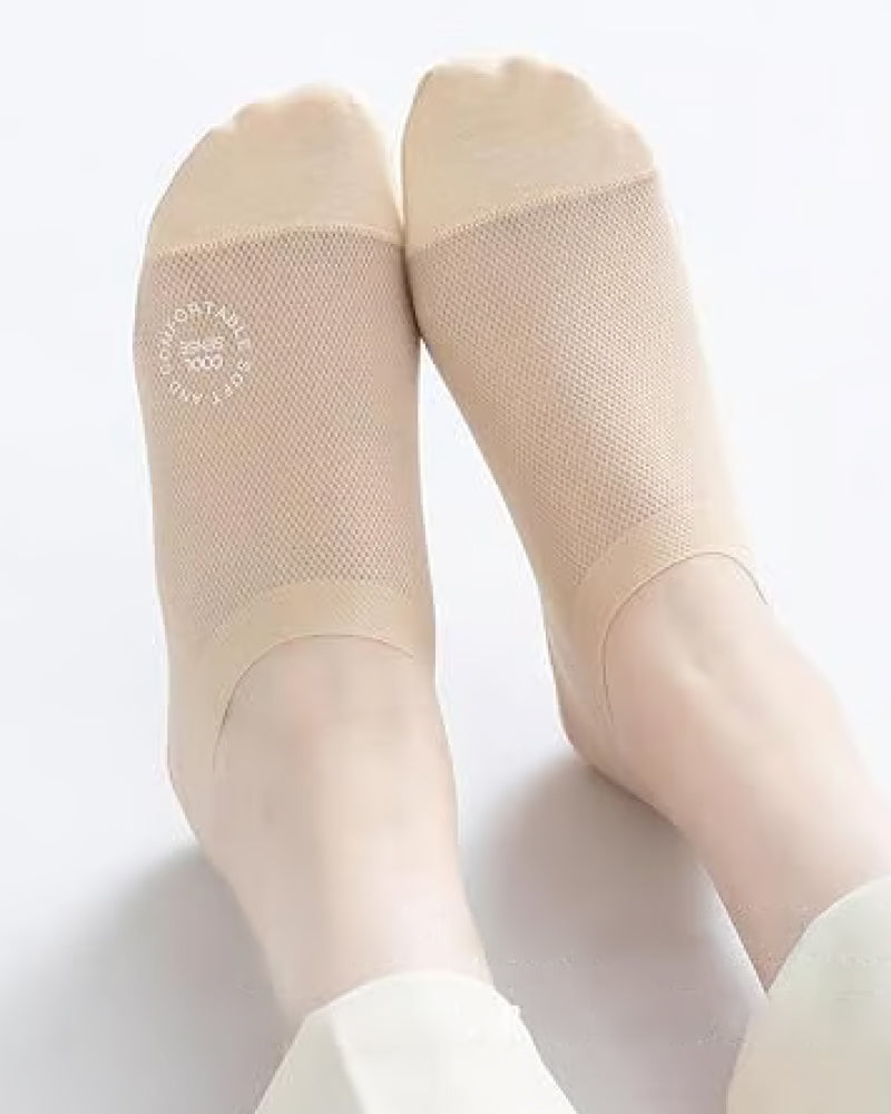 Ultra Thin Liner Socks Non Slip ComBed Cotton No Show Socks
