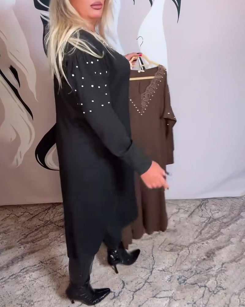 Lace V-Neck Fashion Dress