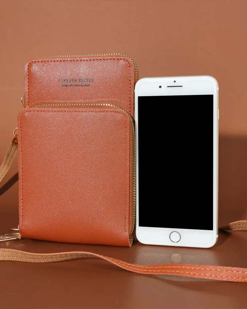 Solid Color Fashion Crossbody Phone Bag
