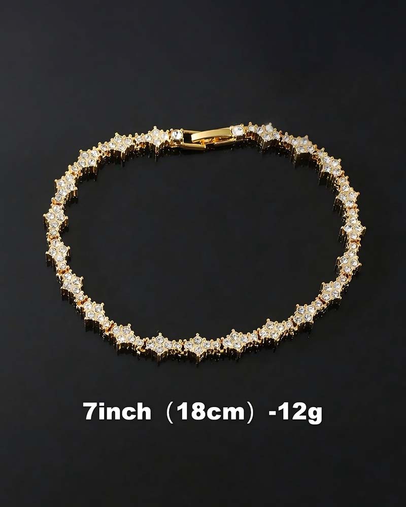 Classic Sparkling Cubic Zirconia Commemorative Bracelet