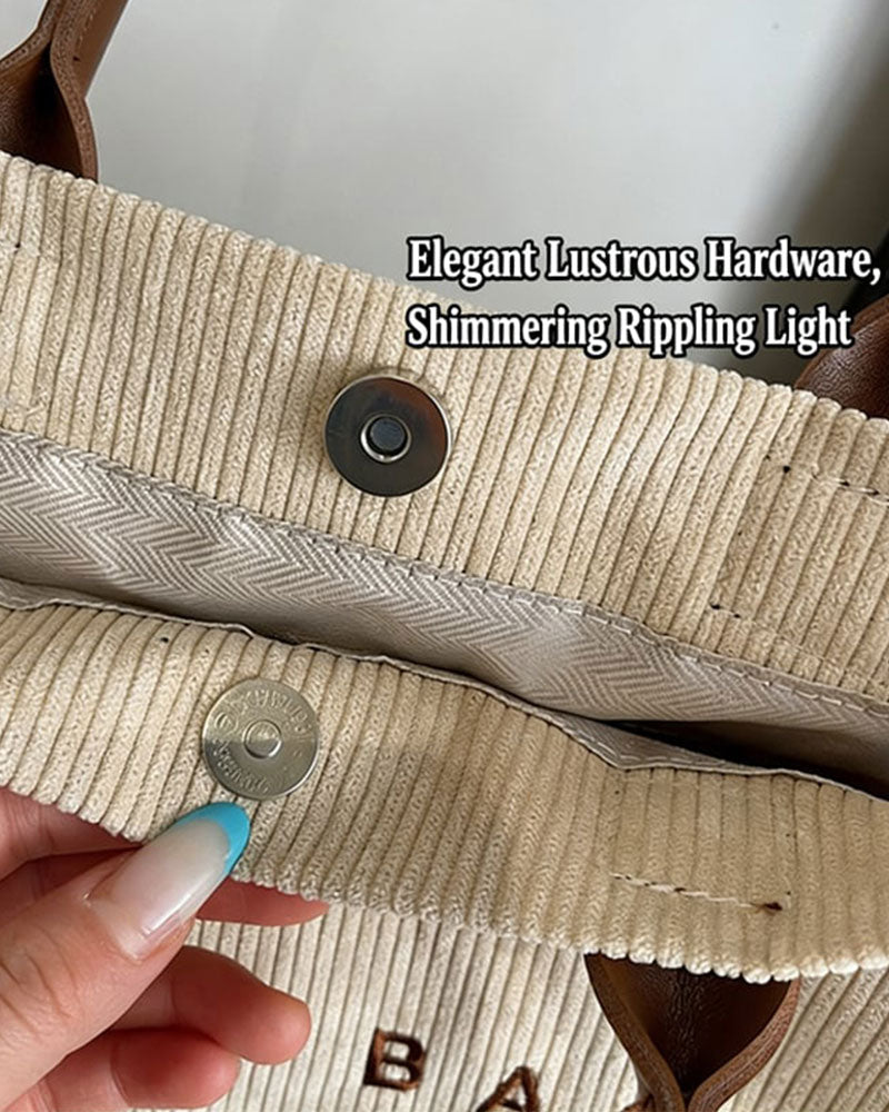 Letter Print Tote Bag