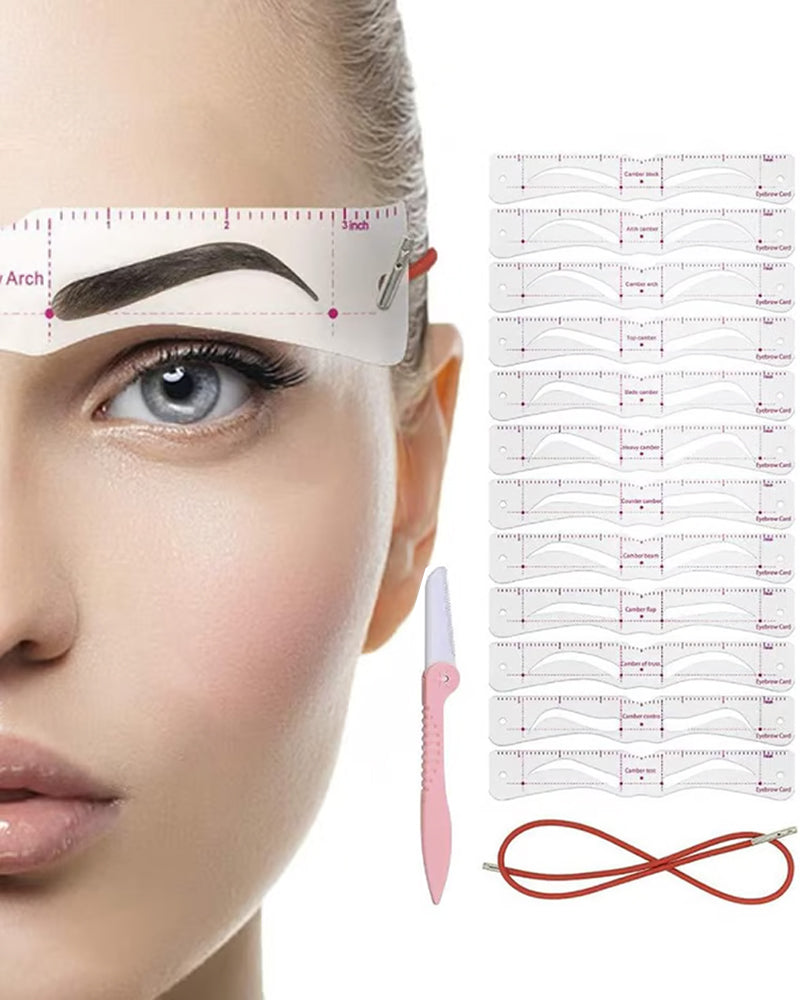 Reusable Eyebrow Stencil Shaper Kit