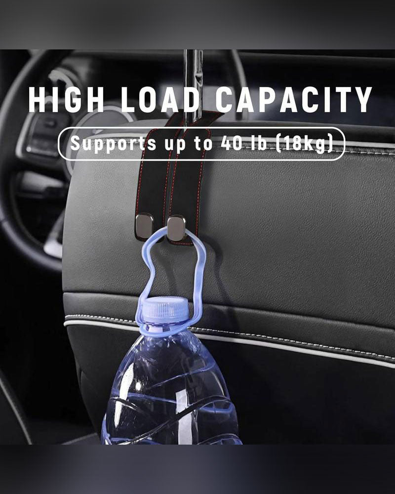 Suede Leather Car Seat Hook