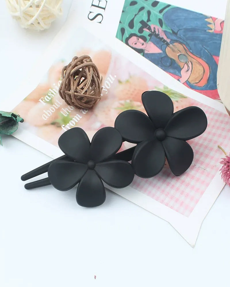 Girls‘ Floral Back Hair Clips