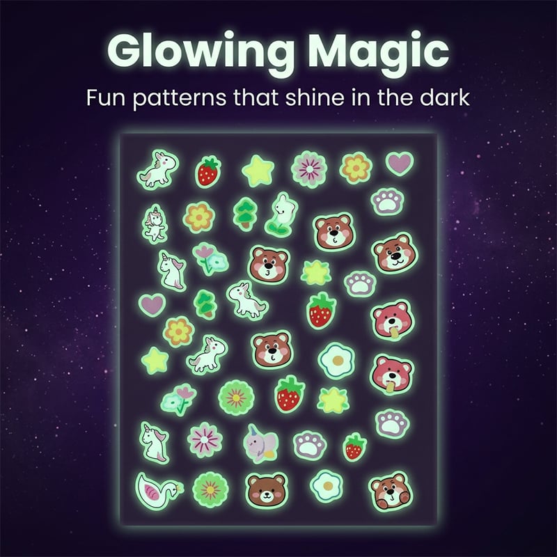 Glow-in-the-Dark Nail Stickers for Kids