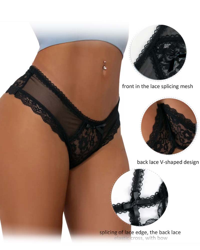 Women's Lace Panty Cotton Soft Comfy Breathable Underwear