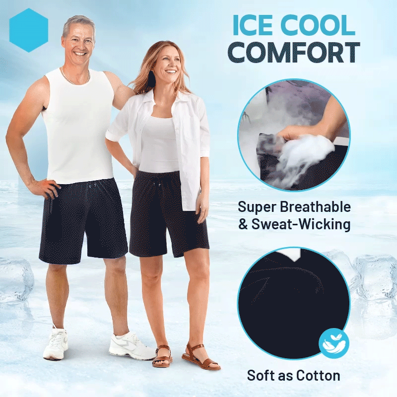 Unisex Ice Silk Stretch Quick-Dry Shorts