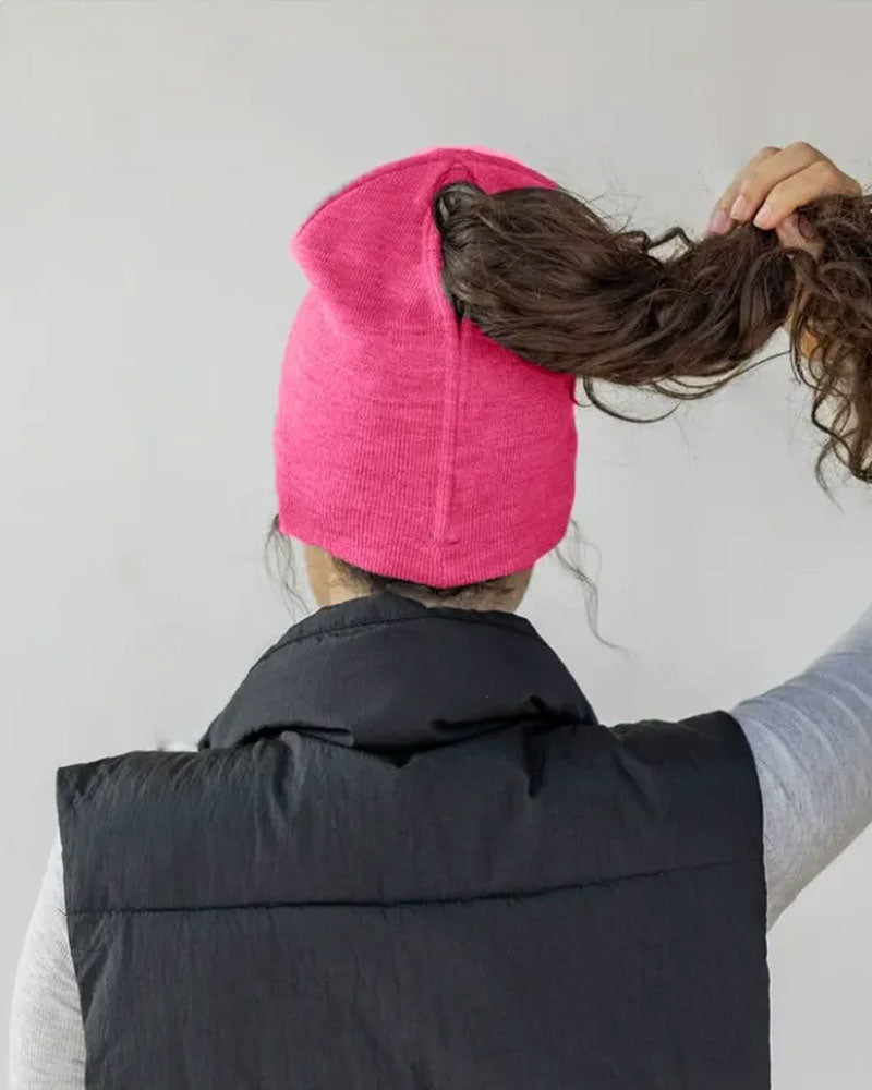 Knitted Magnetic Fashion Ponytail Beanie