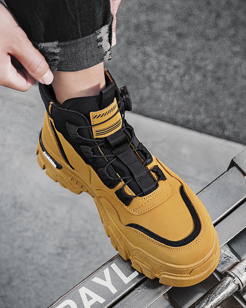 Men's Outdoor Swivel Buckle Work Shoes 🔄👞 – Waterproof 💦, Anti-slip 🚶‍♂️, Comfortable , Breathable 🌬️