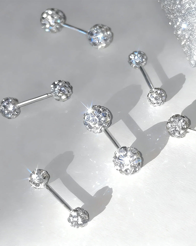 Glittering Diamond Earrings