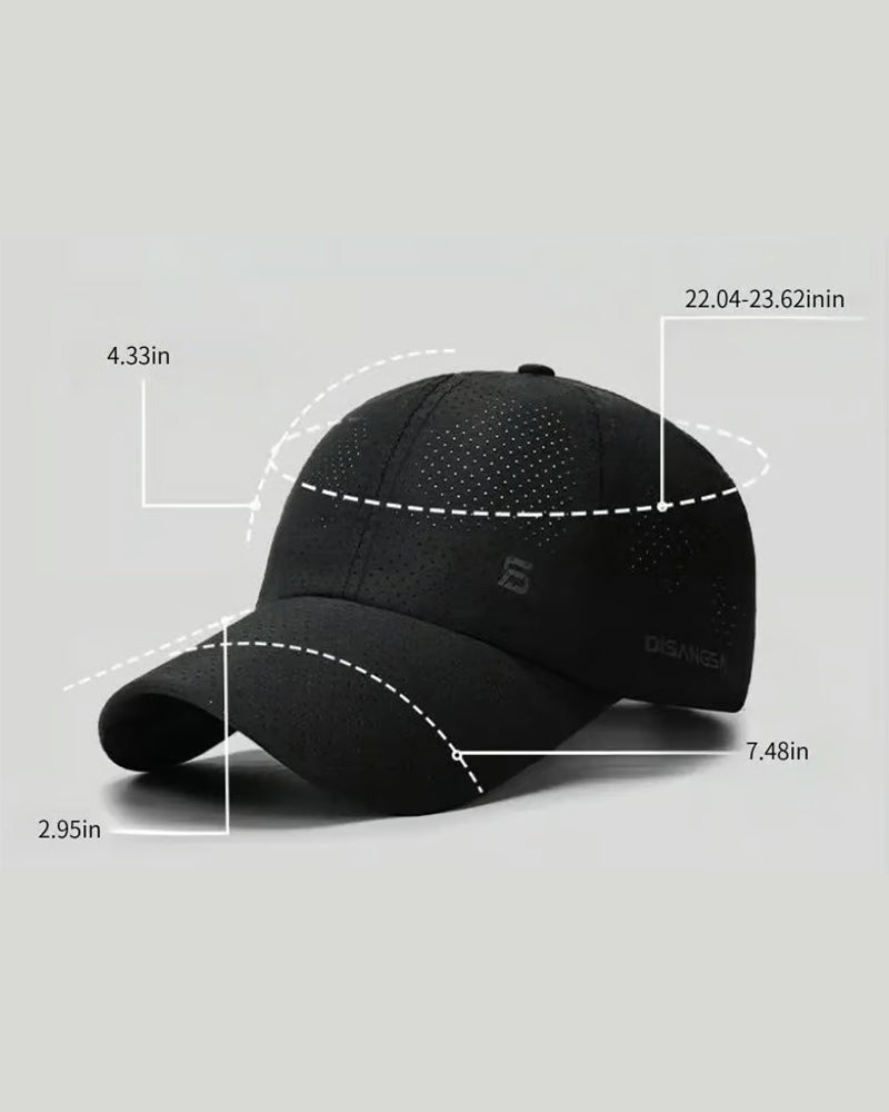 ☀️ Breathable Cool Perforated Baseball Cap | Lightweight Sun Protection Hat