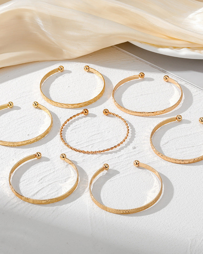 Hexagram bracelet 7-piece set