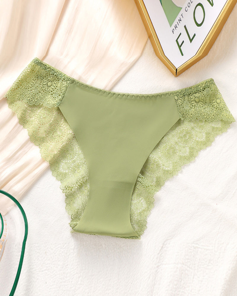 Lace Women's Contrast Lace Panty Set