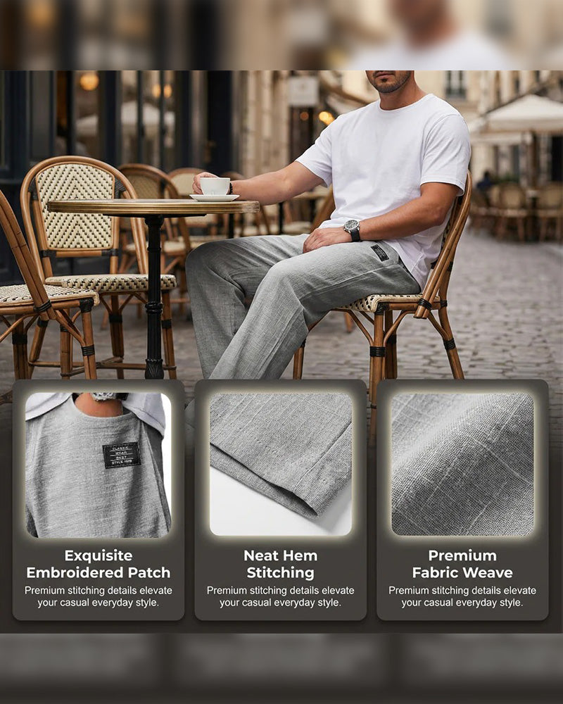 Men's Breathable Straight-Leg Trousers