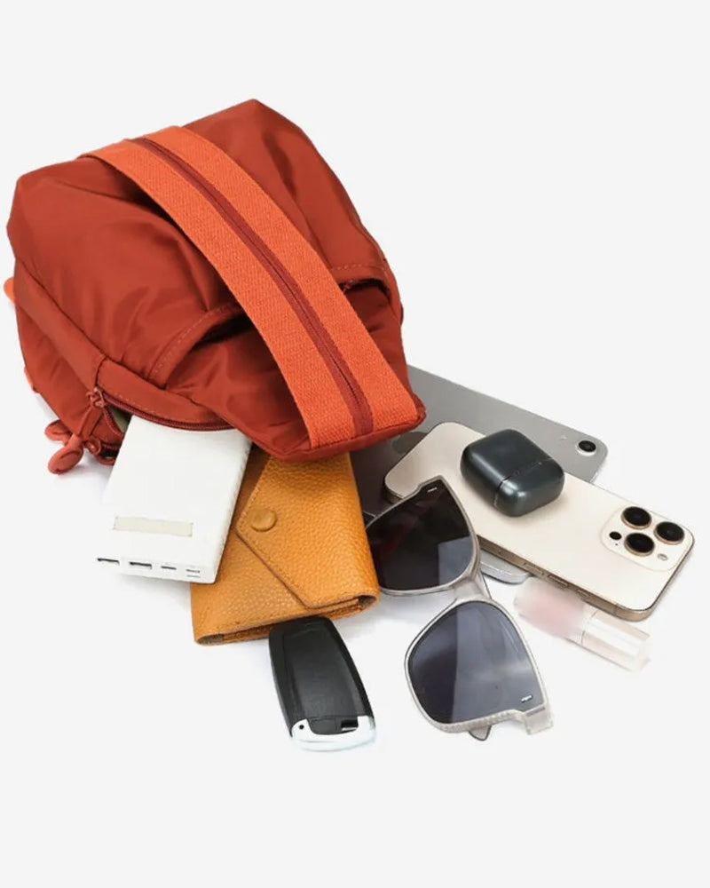 Multi-Pocket Convertible Backpack & Crossbody Bag