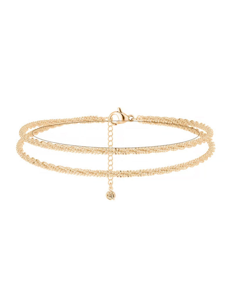 🏖️ Women's KC Gold & Sterling Silver Anklets