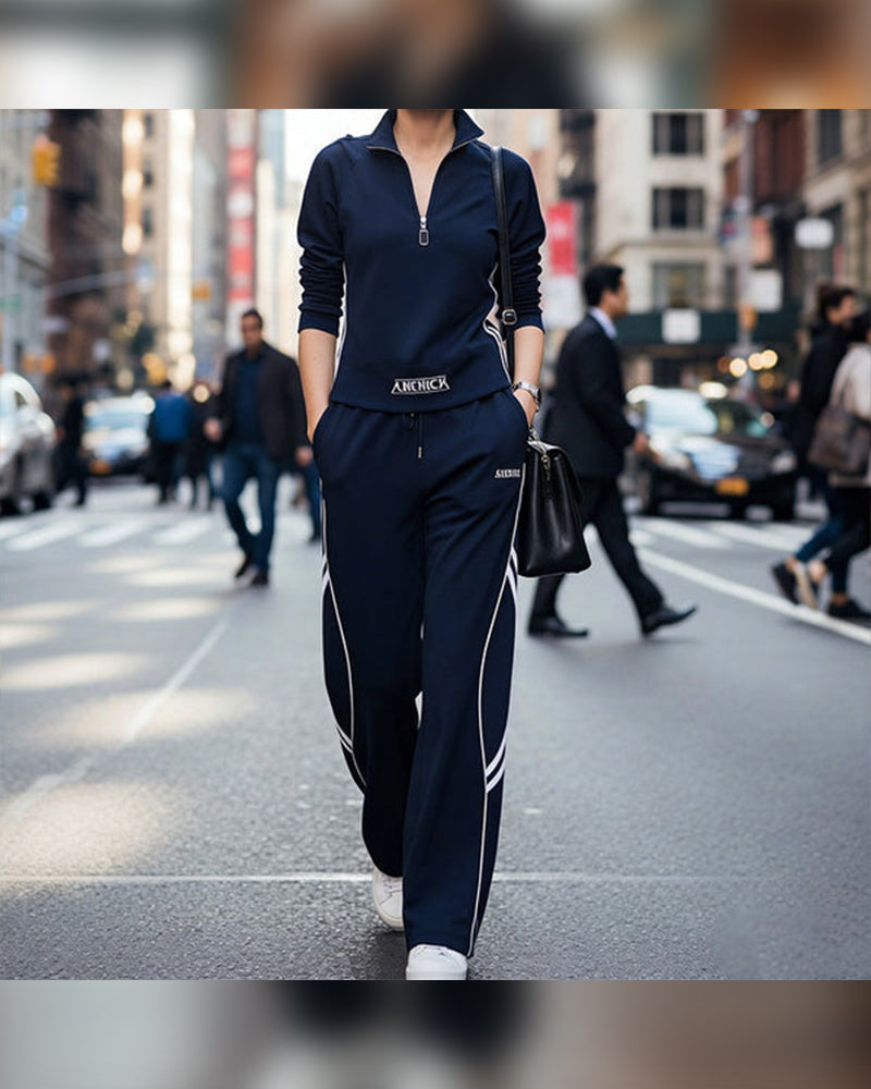 Casual Sports Figure-Flattering Two-Piece Sets