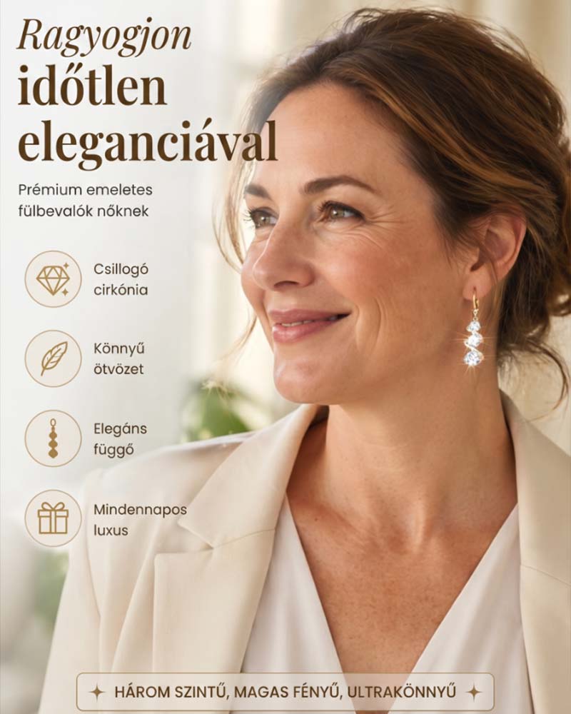 💎👗 Aszimmetrikus spirál és csepp alakú fülbevaló ✨