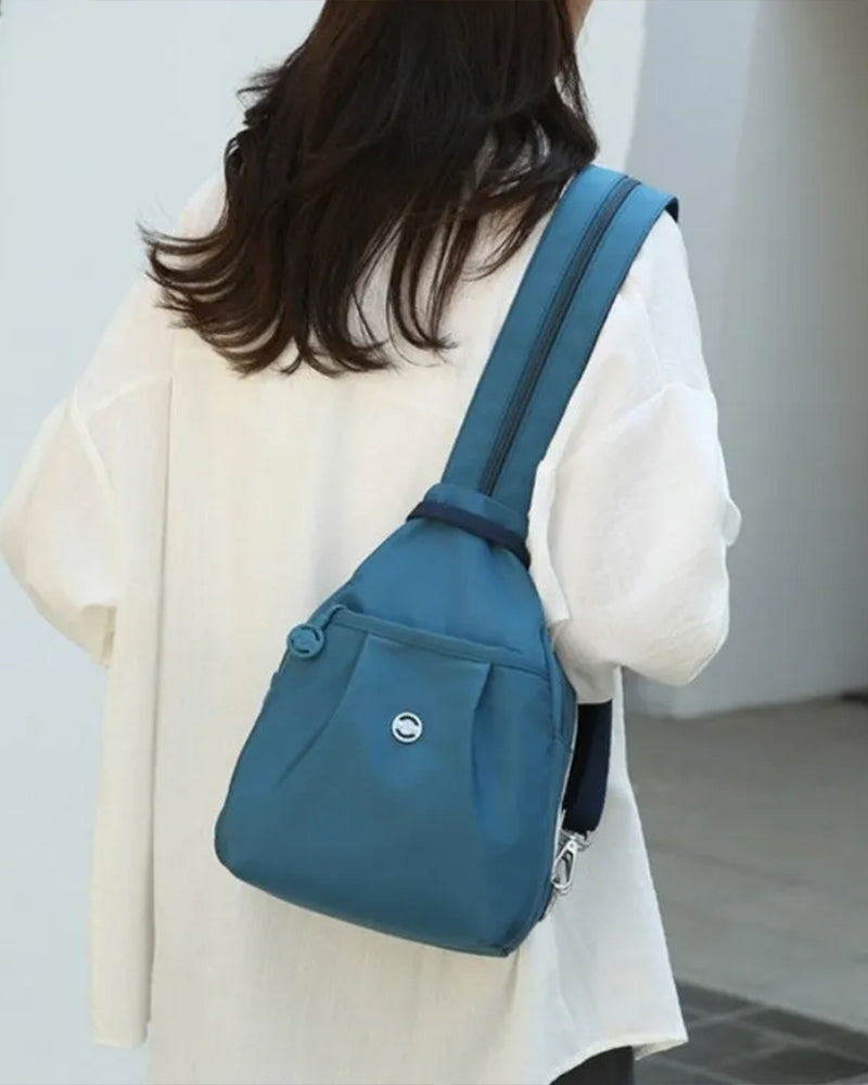 Multi-Pocket Convertible Backpack & Crossbody Bag
