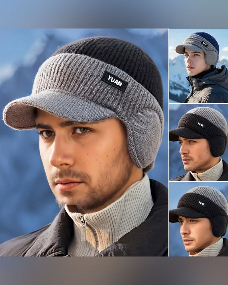 Winter Windproof Thermal Cap with Visor