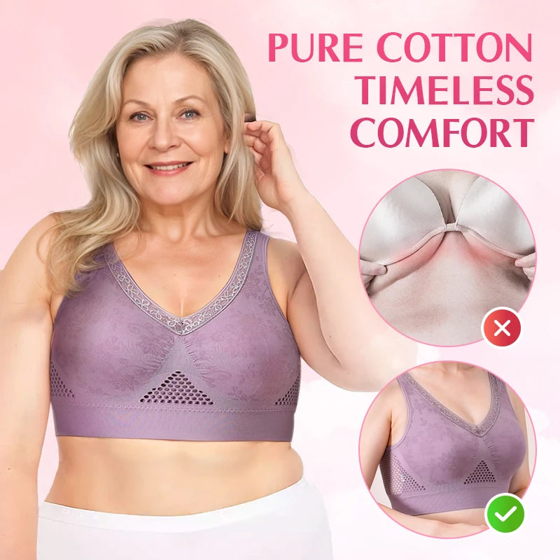 Pure Cotton Buttonless Comfy Lifting Shaping Bra