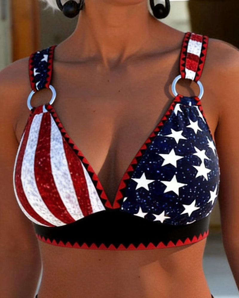 High Waist Printed Bikini