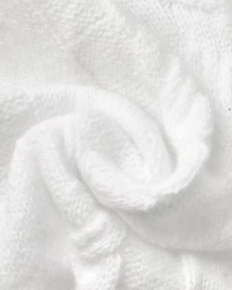 High-Neck Hollow-Out Patchwork Pullover