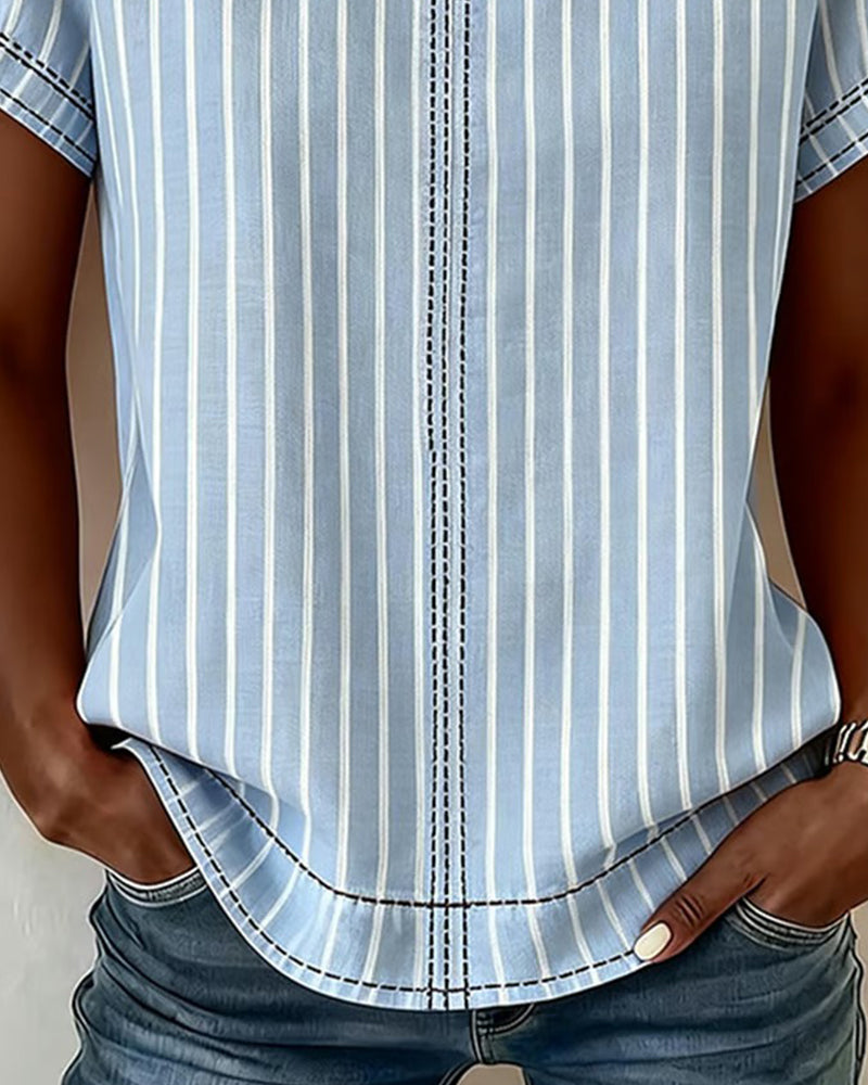 Simple Designer Striped T-Shirt