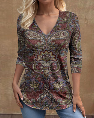 Versatile V-Neck Fashion Top