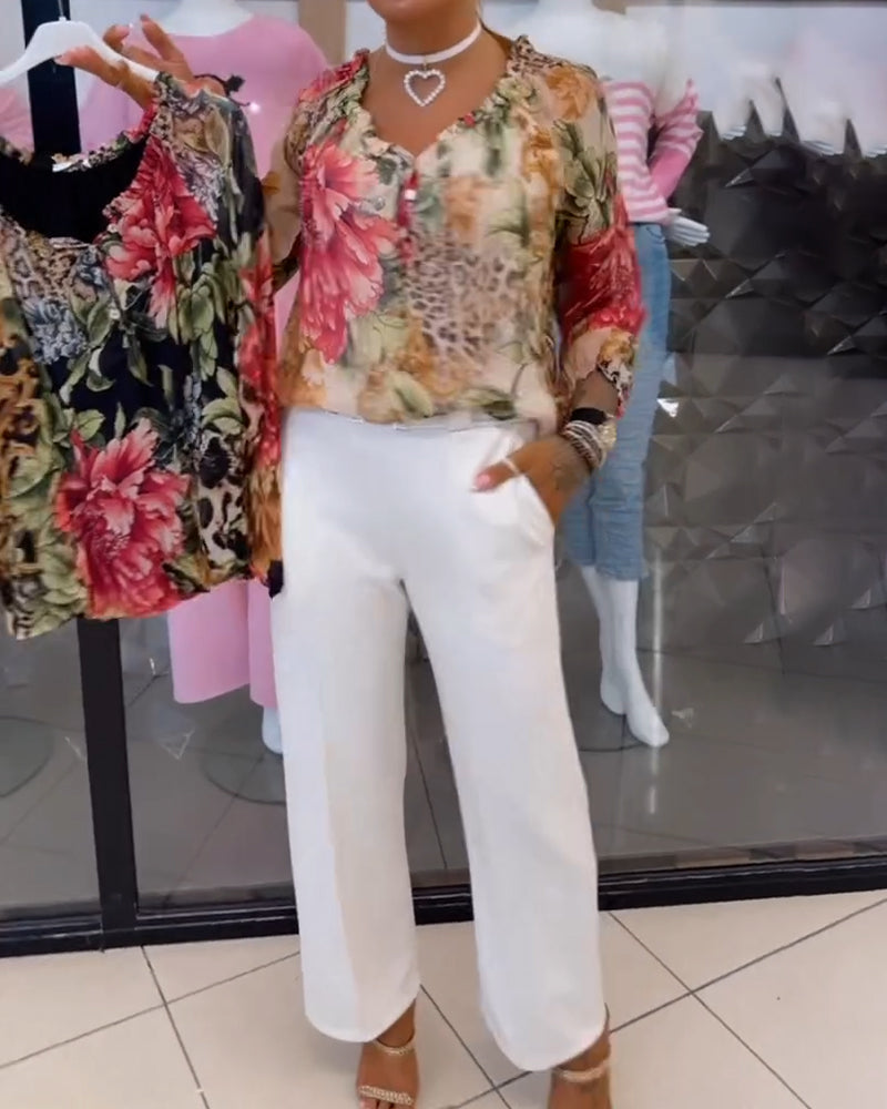 Casual Straight Bootcut Pants