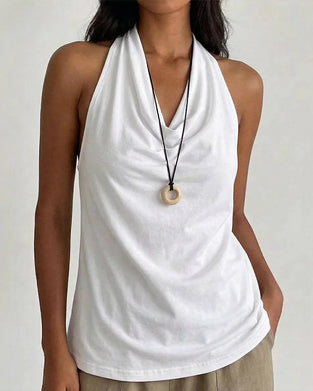 Solid Color Sleeveless Tank Top