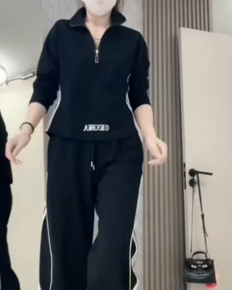 Casual Sports Figure-Flattering Two-Piece Sets