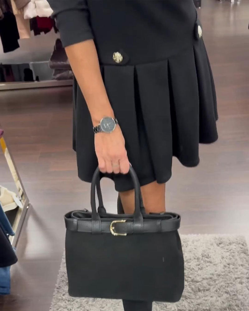 Elegant Slimming Pleated Dress