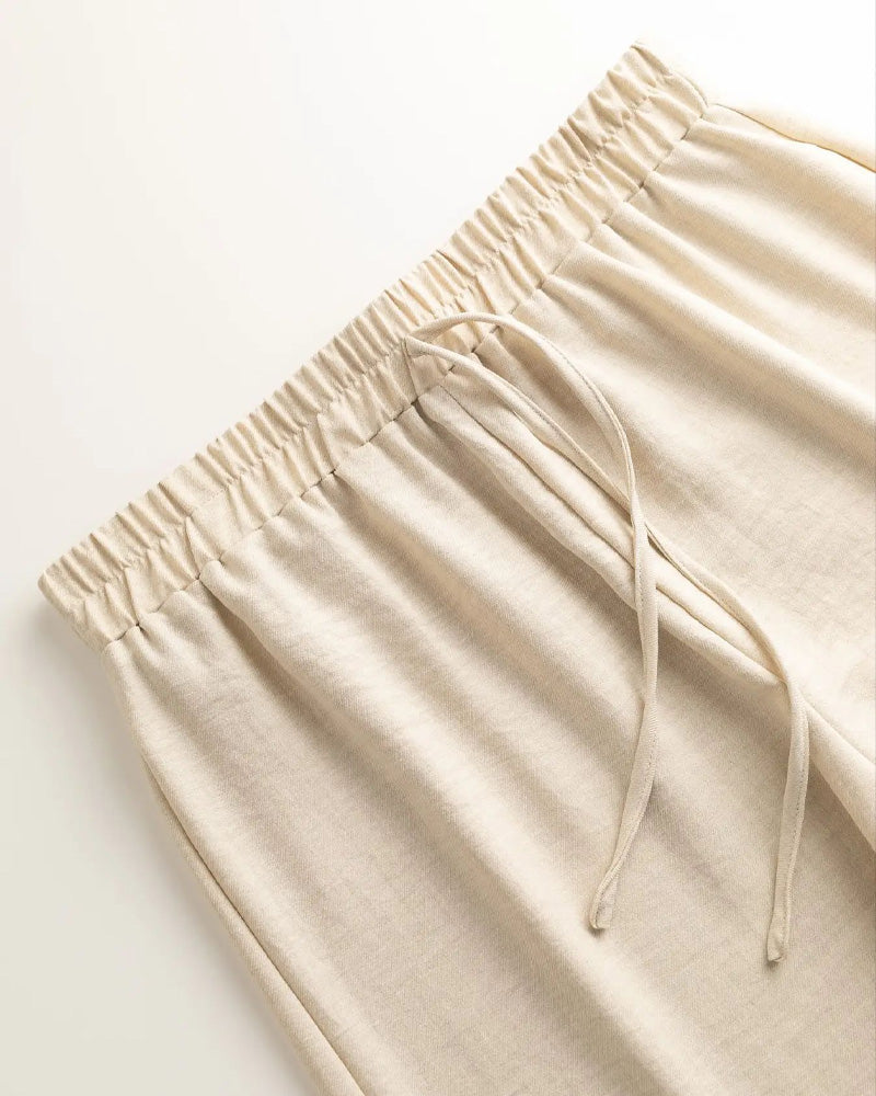 Long Sleeve Casual Solid Set