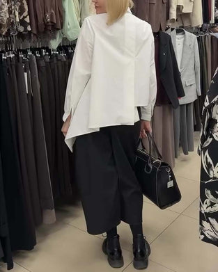 Irregular Side Zip Shirt