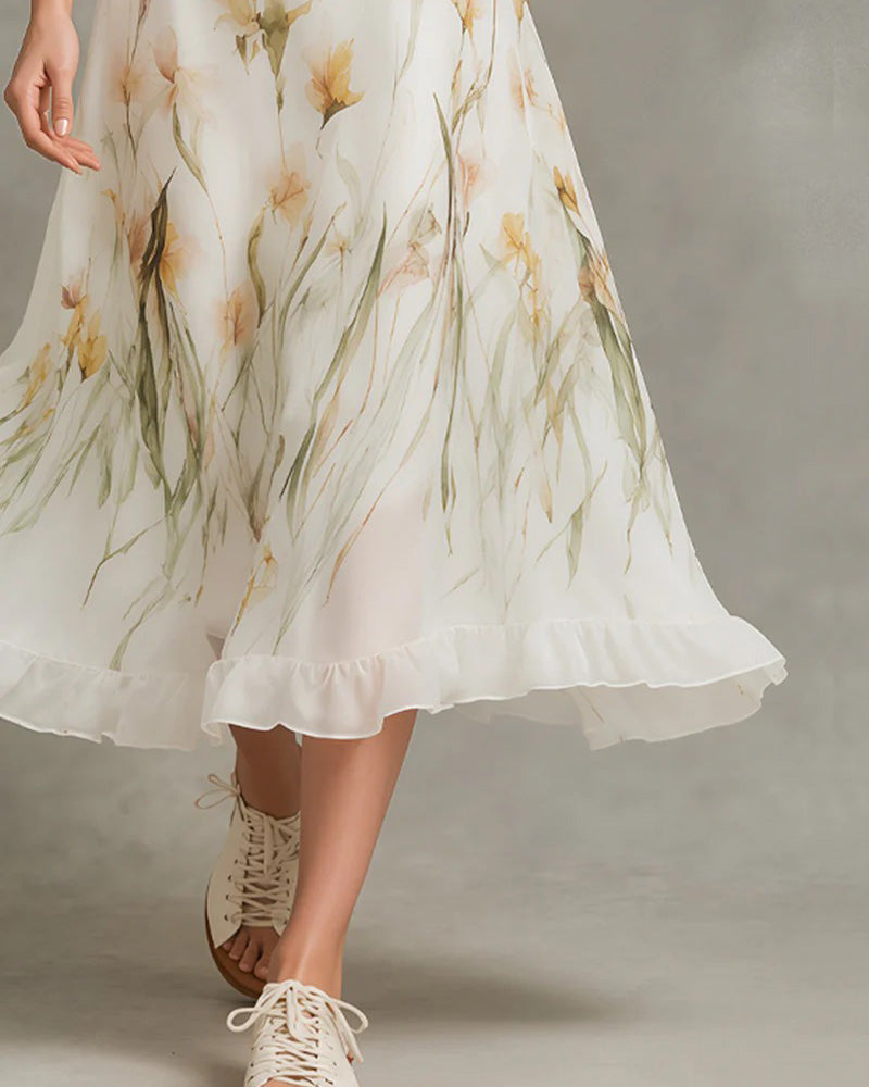 Spaghetti Strap Dress + Lapel Cover-Up Set