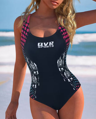 Sporty Printed One-Piece