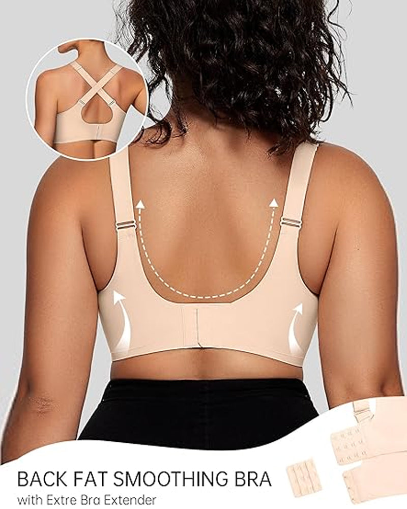 Womens Wireless Bras V Mesh Comfortable Bralette Supportive